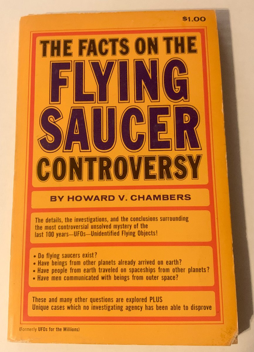 MHuntington7's tweet photo. Newly manifested into the collection. 🧠👁️📙 This 1968 UFO paperback from SoCal that I believe belonged to someone named Jeffrey. 🤔
#UFOX #UFOs #UFOTwitter #UFOBook #FlyingSaucerControversy #UFOLibrary #UFOCulture #UFOHistory #Ufology #NewThinkingAllowed https://t.co/LP8zNXzr6N