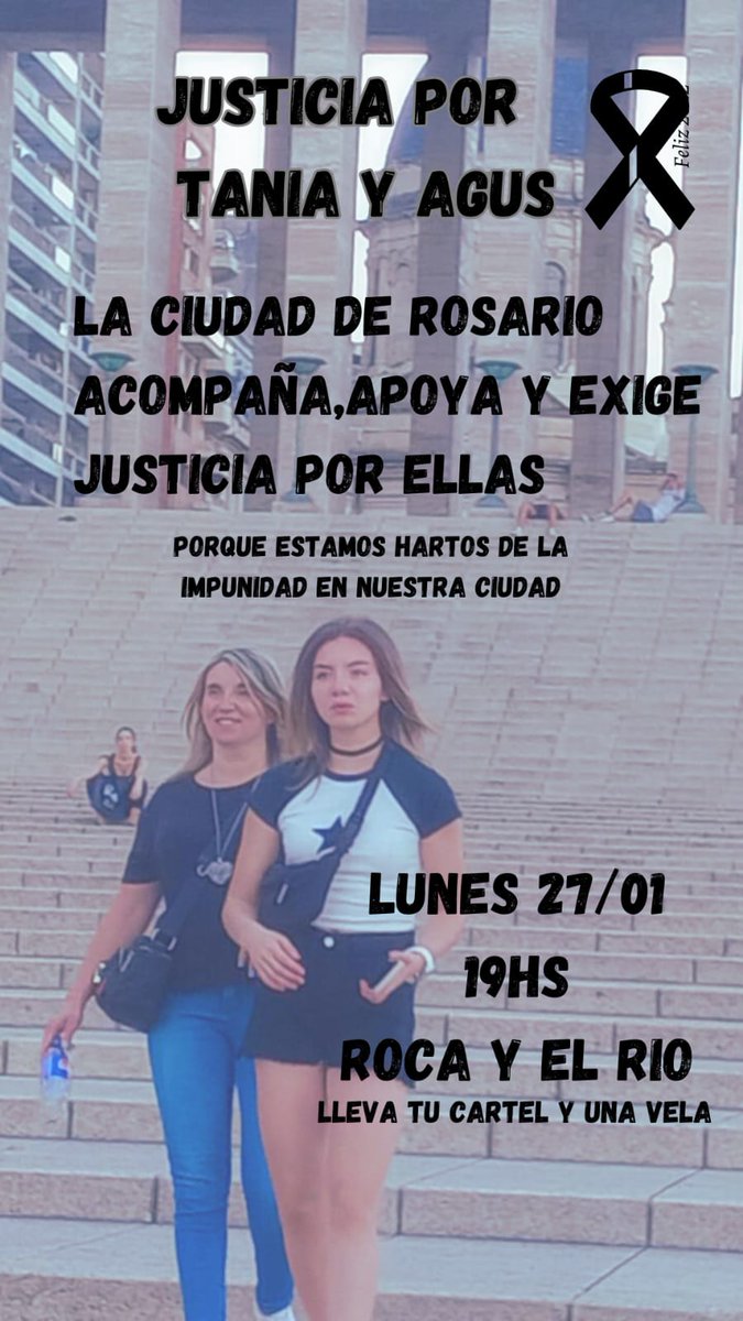 CalleDeRosario's tweet photo. #Justicia por Tania y Agustina https://t.co/CVSfeJySgk