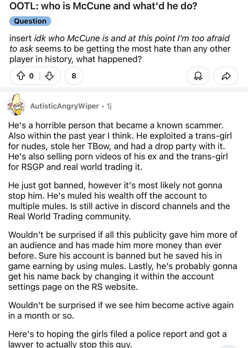 GandalfThe7th's tweet photo. Even Reddit is saying Andy McCune is a scammer #mindbath $ZEN 🤣
@VoiceOfSentra https://t.co/V1ptRwp7nL