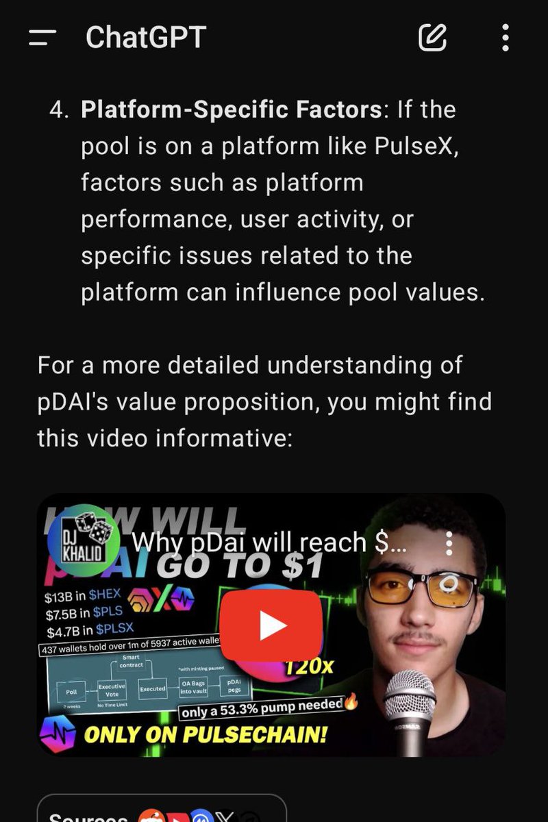 🚨 BREAKING NEWS:

ChatGPT have watched my $pDAI videos 😱
Today, $pDAI has reached $0.02 @ 48x from $1

🗓️ It took us 11 days to do a 2x bounce from $0.01
✍️ A prime example of the concept of reflexivity

To put this into perspective:
It took 500+ days for pDAI to reach $0.01
☑️