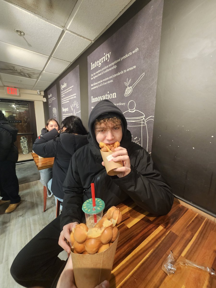 on a date, kinda nervous

what should i say to him ?