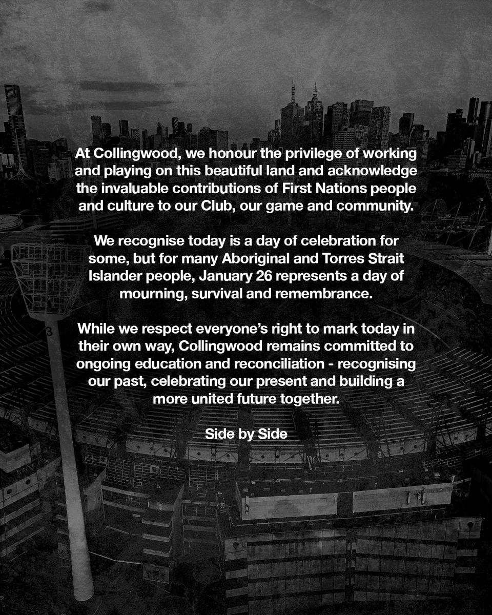 Collingwood FC tweet media
