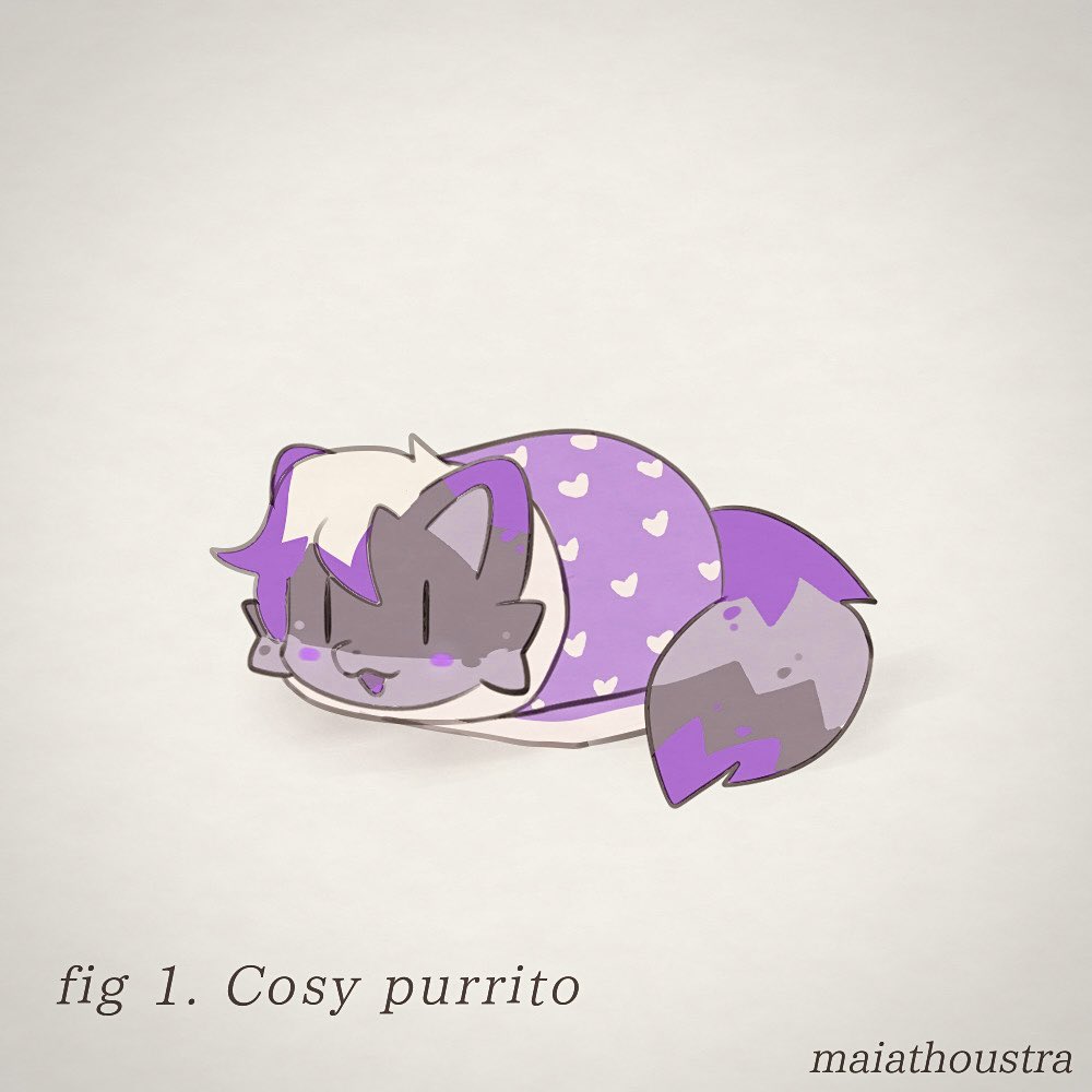maiathoustra's tweet photo. Everybody wants to be a purrito ~ https://t.co/rkck9vA39j