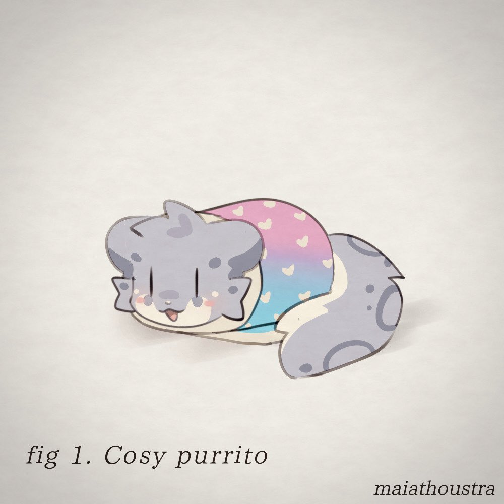 maiathoustra's tweet photo. Everybody wants to be a purrito ~ https://t.co/rkck9vA39j