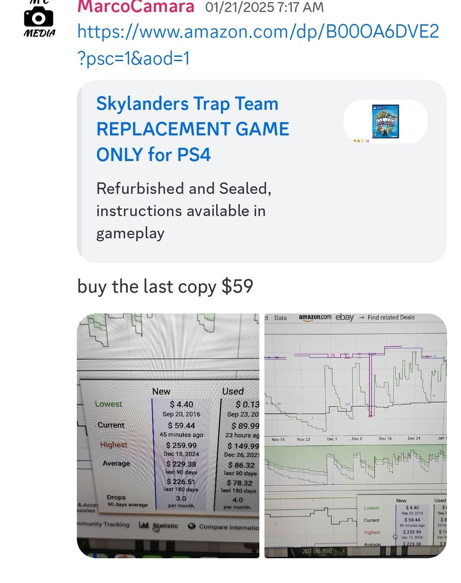 SideHustleDeals's tweet image. Look at this easy flip I posted
$59 into a $214 sale , I post deals to the group and am not greedy at all. I could have taken this flip but posted it in my discord along with many other profitable hard to find items. If you want to join comment below #amazonseller #fbaseller