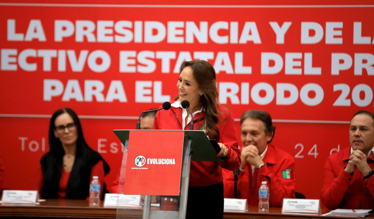 PRI_EDOMEX's tweet photo. “Juntos seremos oposición sin miedo, pues más miedo da, pensar que MORENA siga gobernando.” @CristinaRuiz_S https://t.co/wP5jIGUNHh