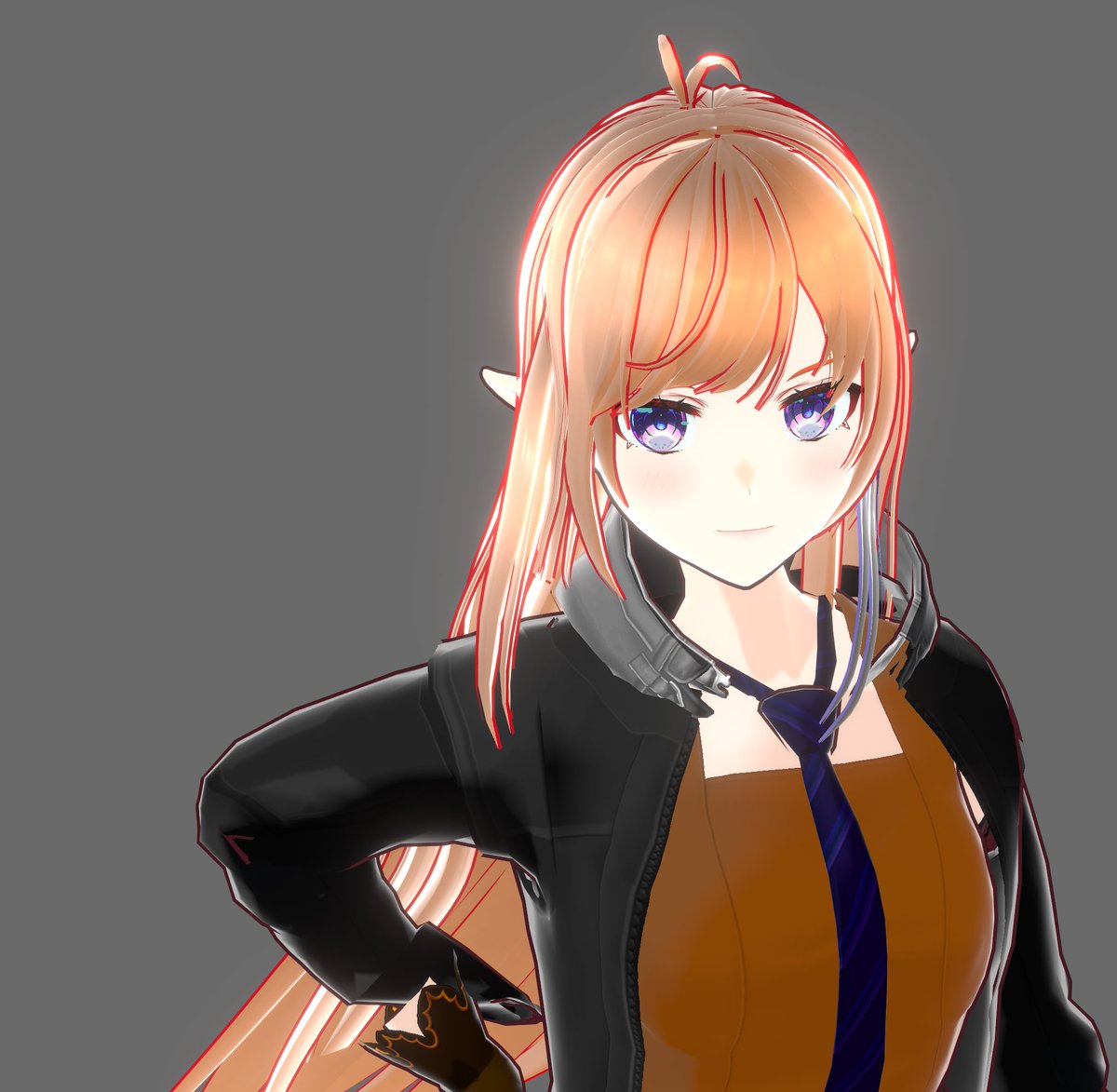 HY_DEVICE's tweet photo. VroidStudioをずっと微調整でこねてたら
美しさが限界突破してきた
（フォトモード？で撮影） https://t.co/lZkpAoGzl5