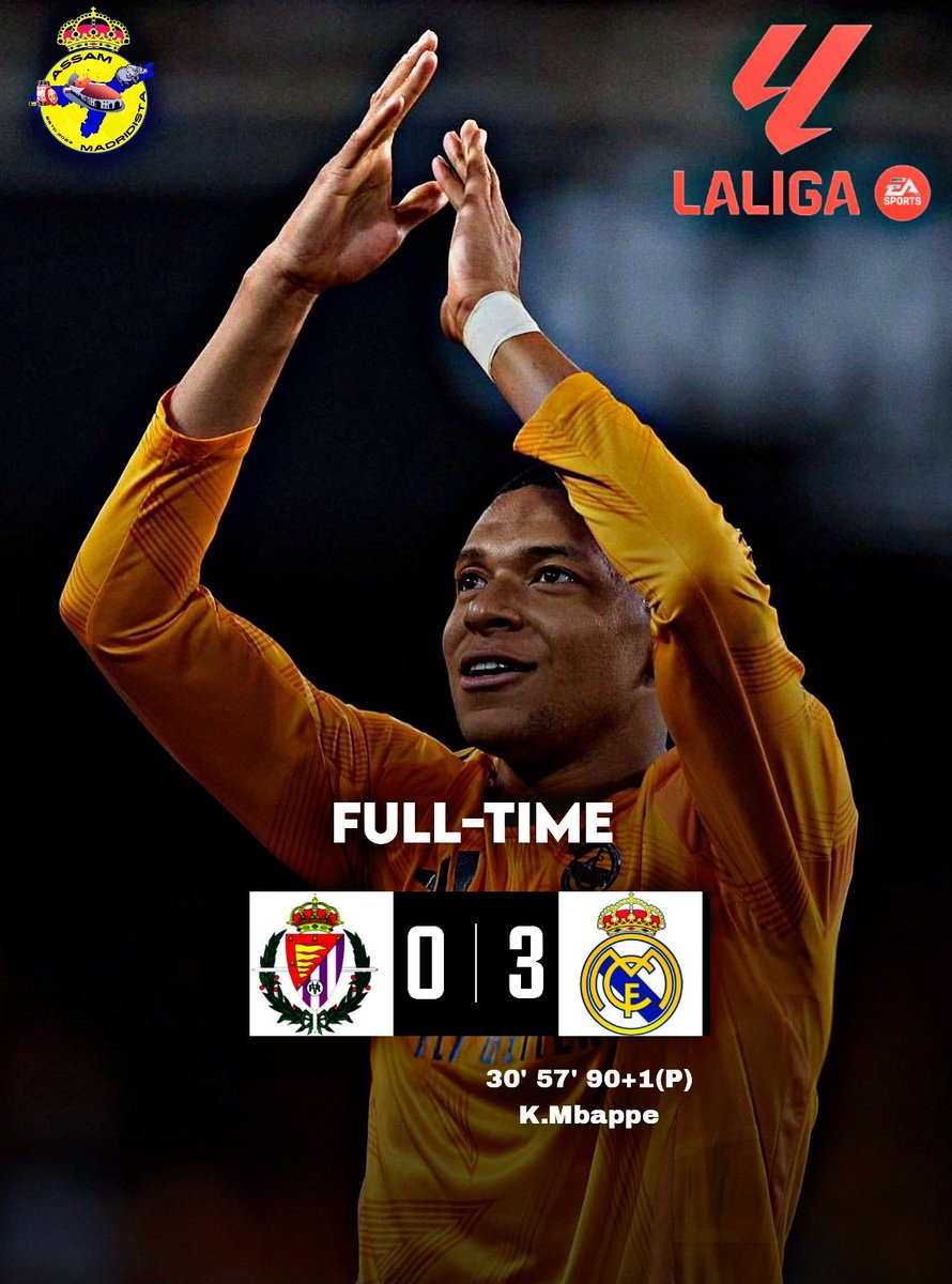 MadridistaAssam's tweet photo. Like vitamin C for your football soul: Mbappé’s hat-trick, Madrid’s perfection, and a 3-0 win to top it all! 🍊⚽

#Real Madrid #MbappeMagic #MadridPerfection #3-0Victory #FootballSoul #HalaMadrid #HatTrickHero #PerfectPerformance  #CleanSheetKings  #AssamMadridista https://t.co/yt2MOPxH6M
