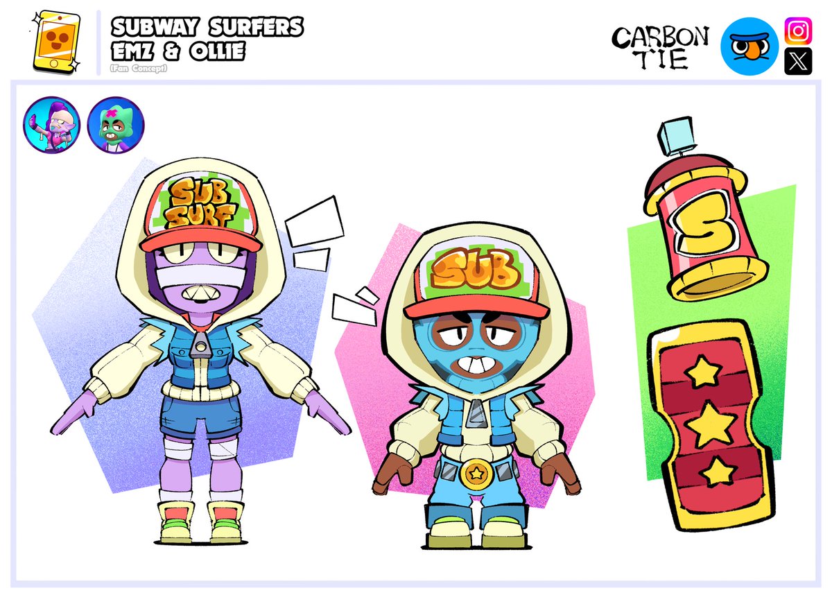 Subway Surfers Emz &amp; Ollie! 🚞

Brawl Stars X Mobile Game Classics! ⭐️
#BrawlStars