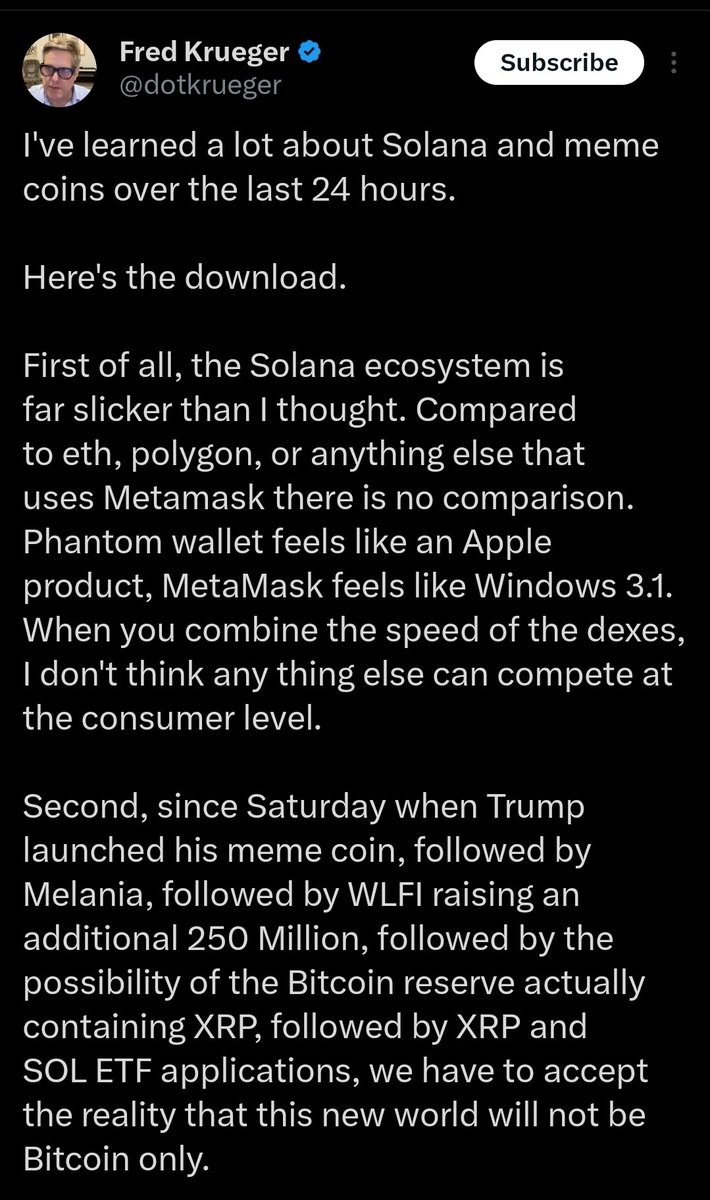 hold up wait what the fuck laser eyes are actually on board with Solana????  somehow more nuts than the president launching a shitter onchain