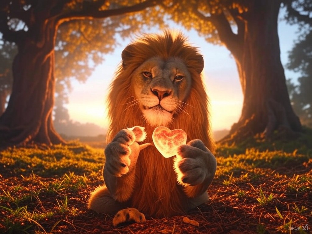 ASTARA4D's tweet photo. Leo (♌): #Tarot #Leo
The single random Tarot reading for the Leo zodiac sign is:

The Lion's Heart, by The Wild Unknown (🥀)

In 3 sentences:
The Lion's Heart for Leo comes into view as the mysterious card chosen. Leo's natural leadership and ability to inspire are highlighted through the image of a lion holding an open heart in its paws. This card signifies inner strength, courage, and compassion. Leo is reminded to embrace their true nature with warmth and confidence, knowing that their love and light will guide them on their journey.

https://t.co/d53iVqmIBB