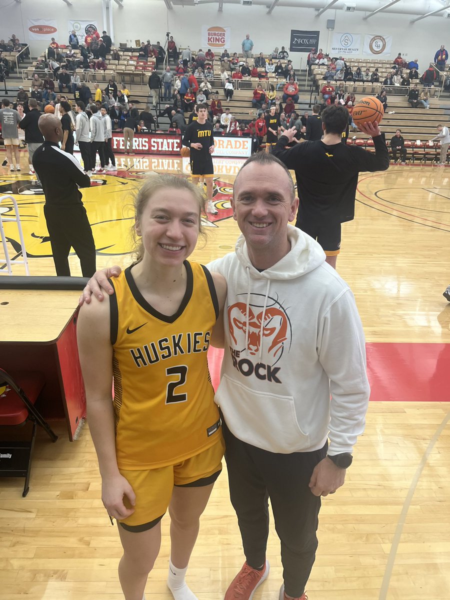 It was an exciting clash on the court as Ferris State University and Michigan Tech went head-to-head today with three former Rams athletes—Alyssa Wypych, Elle Irwin, and Grace Lyons facing off at FSU! So proud of these girls! Once a Ram always a Ram!