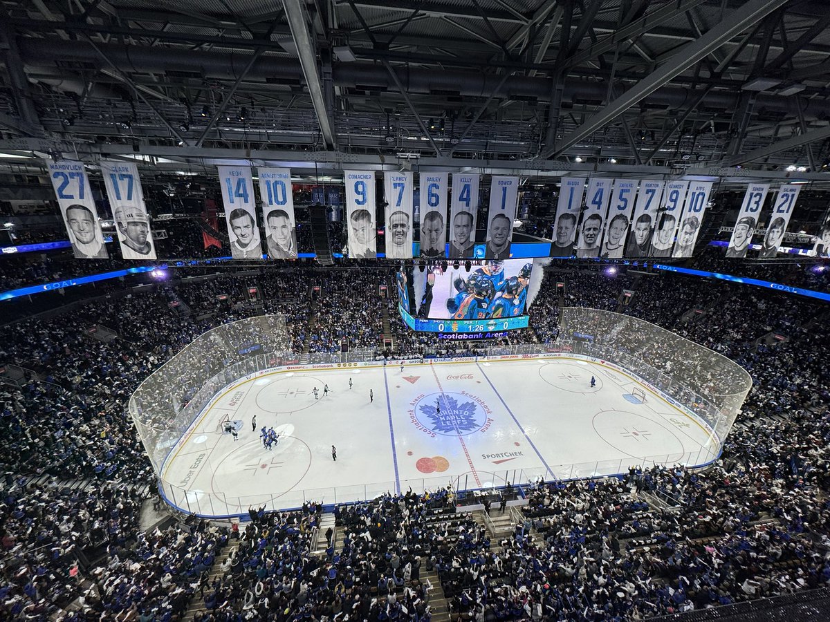 I’ve covered two women’s hockey games at Scotiabank Arena.

February 12, 2017: CWHL All-Star Game
January 25, 2025: Sceptres/Sirens

Attendance: 8,122 vs. 19,102

Women’s hockey has lived several lifetimes between these photos. Proud to have been here then, proud to be here now.