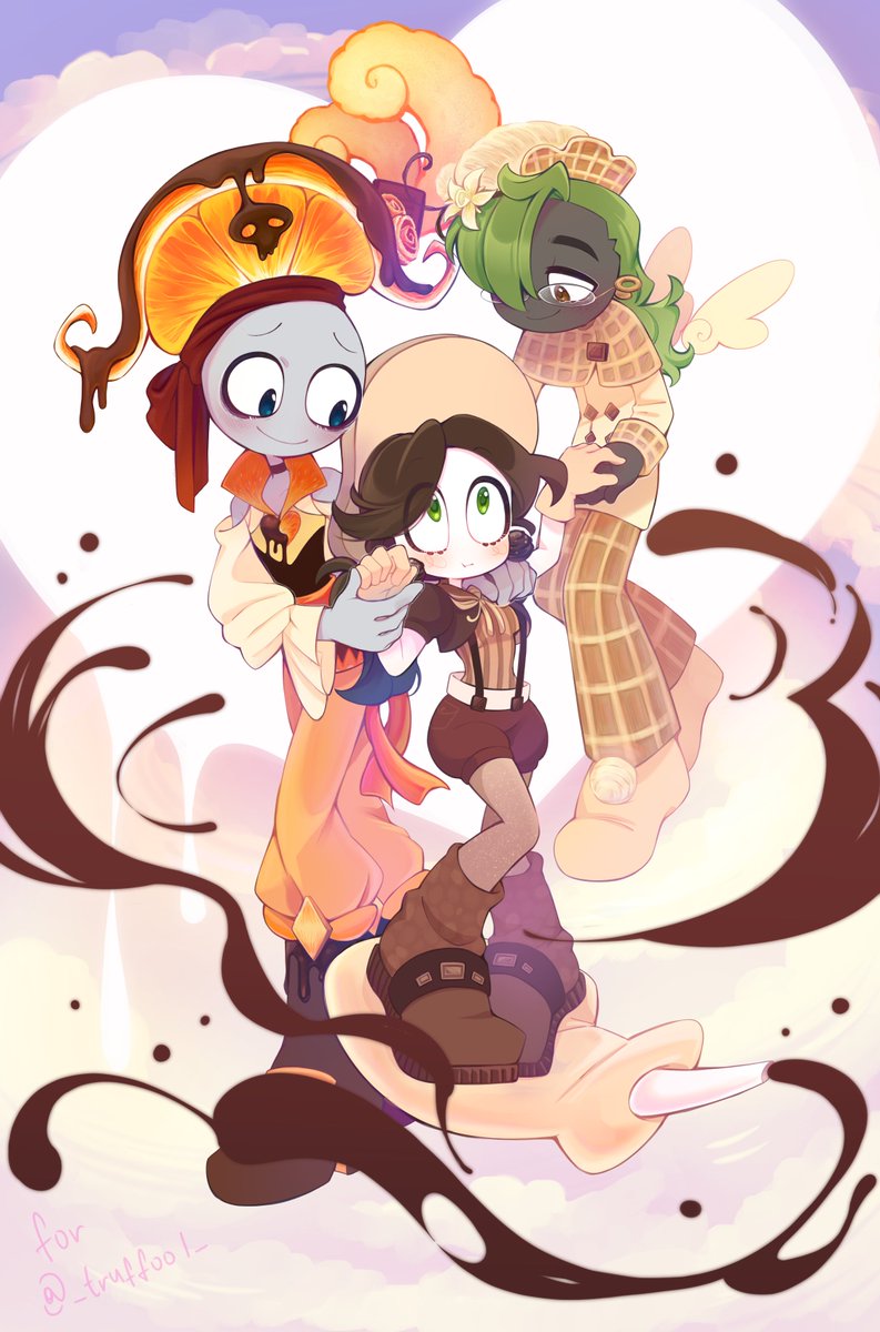 Momo_Art_Game's tweet photo. HEHEHE! SURPRISE!!!! (didn't expect it?:D)
Art-trade for @_truffool_ 💖🍄💖
Decided to please even more, so I added TK!
Sweet love triangle with sweet AU🫶 https://t.co/VW8lvxxtva