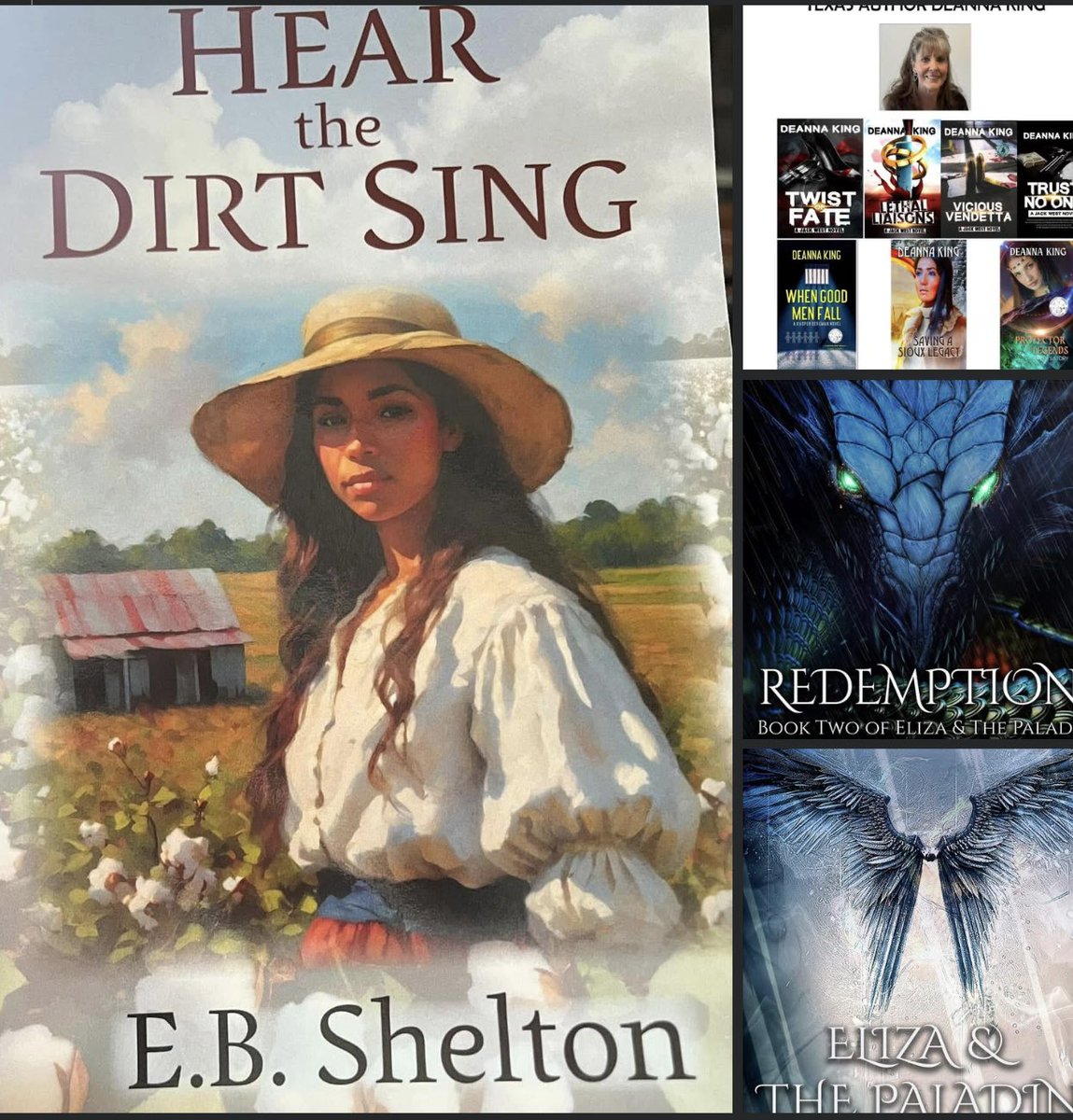E. B. Shelton (@ebshelton2) on Twitter photo A trio of female authors signing books, <a href="/halfpricebooks/">Half Price Books</a> in Dallas, Sunday, January 26 from 1-3 pm. Hope to see you there! <a href="/DKingNovelist/">Deanna King</a> <a href="/LovinDiane1942/">diane lovin</a>
#HearTheDirtSing A trio of female authors signing books, <a href="/halfpricebooks/">Half Price Books</a> in Dallas, Sunday, January 26 from 1-3 pm. Hope to see you there! <a href="/DKingNovelist/">Deanna King</a> <a href="/LovinDiane1942/">diane lovin</a>
#HearTheDirtSing