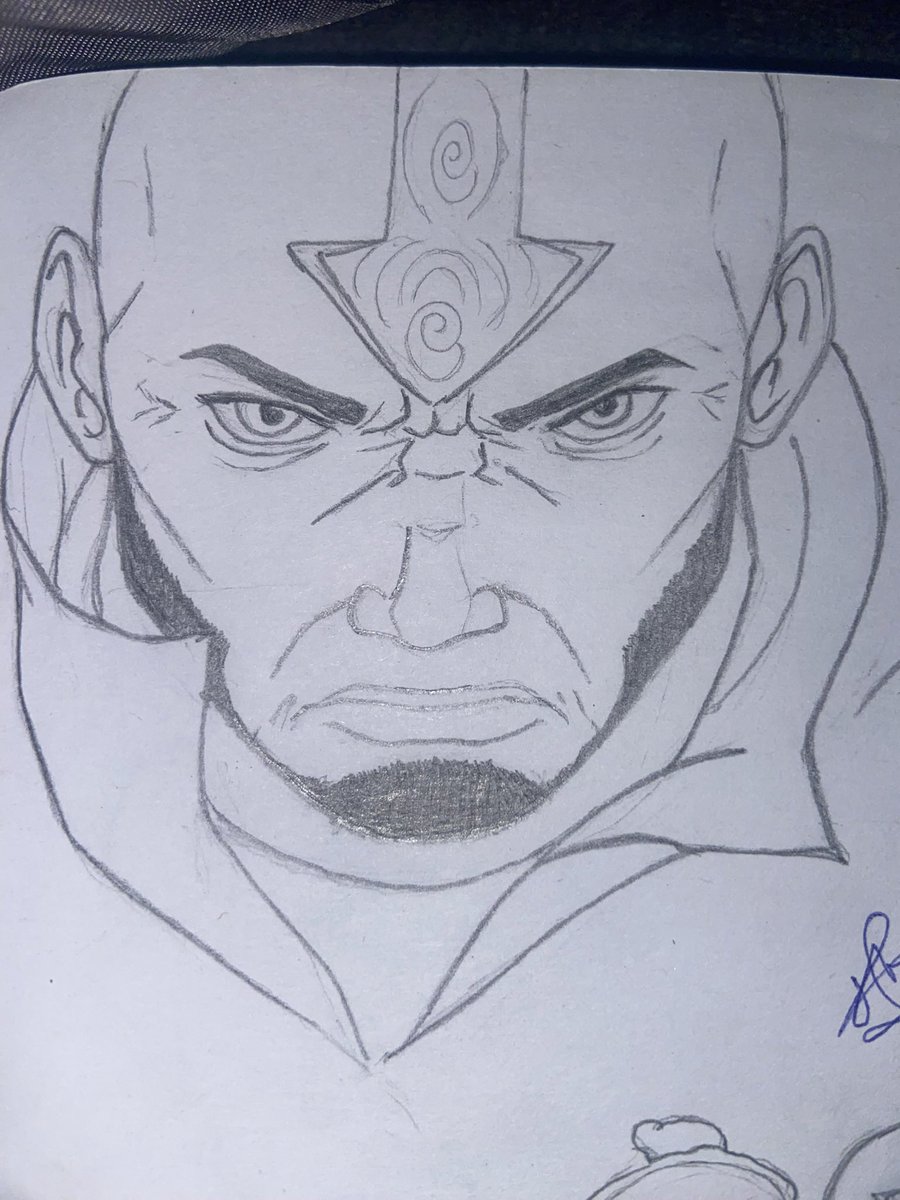 arkoveli's tweet photo. I’m back on this account so I can start posting my art here as well. Here’s Aang 
#aang #atla #pencilart https://t.co/LAhvfsXzjp