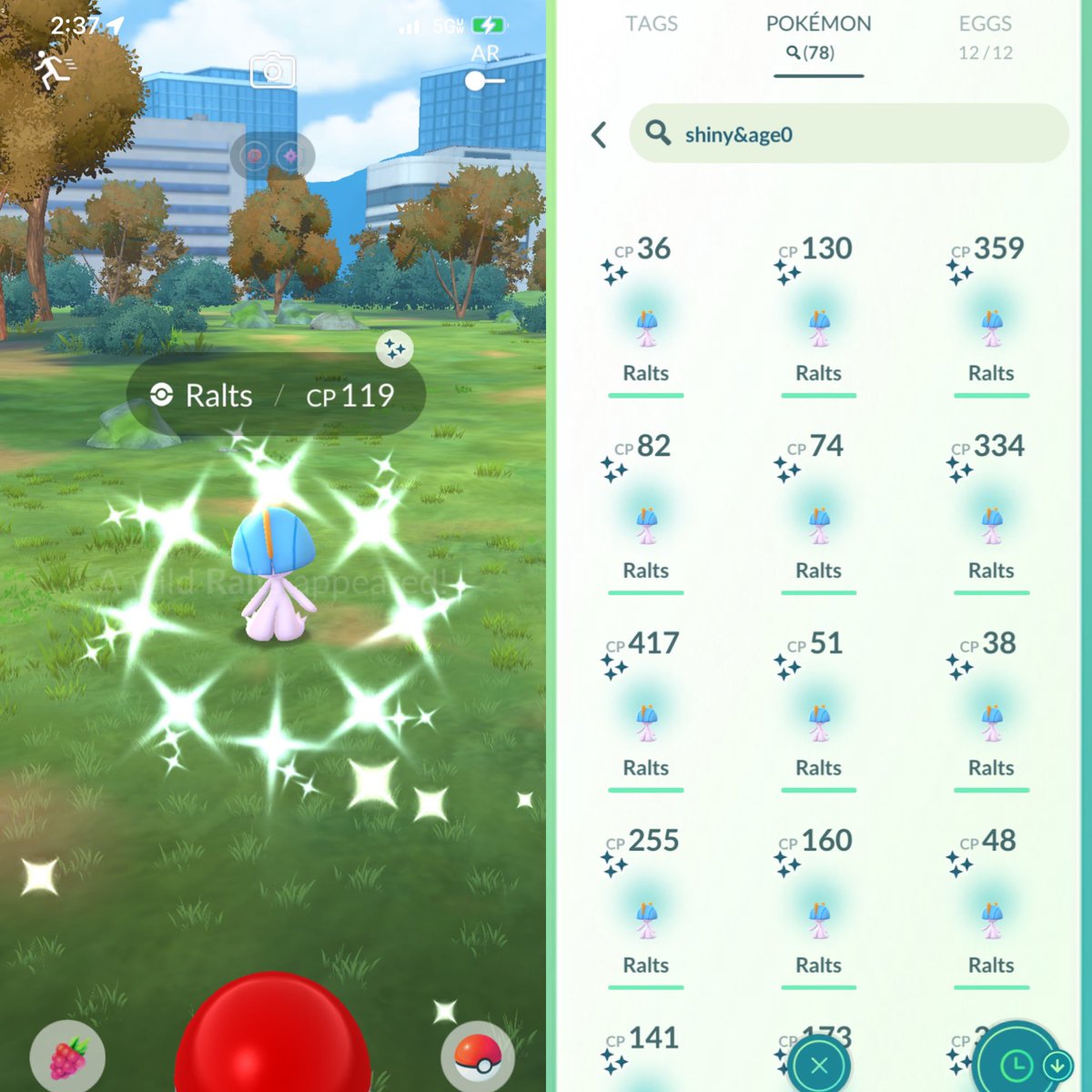 MasterBall603's tweet image. Raked in 78 shiny Ralts out of 2,274 encounters over the 3 hour event! Low key liked the mega Gardivor tasks, because I never did a mega raid for one. #Pokemon #PokemonGo #RaltsCommunityDay