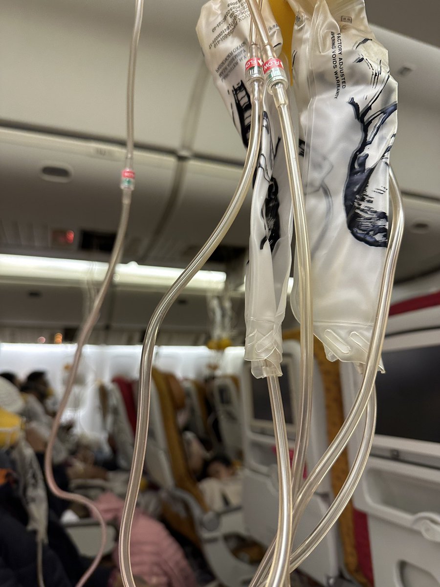 iamawkward__'s tweet photo. @airindia AI185 Delhi-Vancouver, scheduled for 5:35 AM on Jan 24, turned into a nightmare. After 5 hours in the air, a panic-inducing announcement claimed we were experiencing decompression. Masks deployed, chaos ensued—only to learn the pilot had “mistakenly” pressed the button. https://t.co/zfo5QPJ0yX