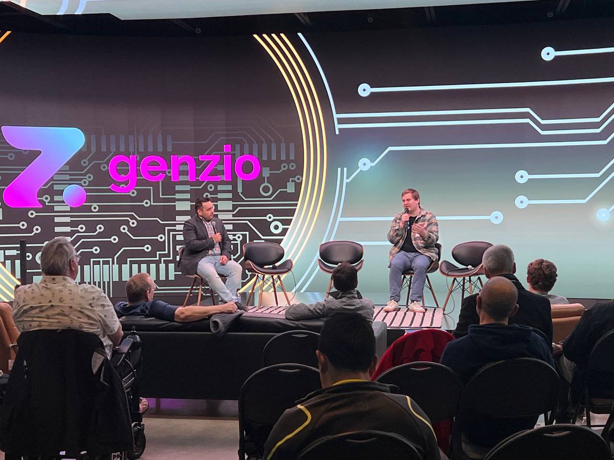 Genzio's tweet photo. We are beyond grateful to be able to help make DePIN Day happen alongside many other amazing companies. 

Tune in as our CEO @GenzioCoZack talks more about the vision behind Genzio. 

🎥 - https://t.co/5M43dvOvGr https://t.co/dYrX3H3usE
