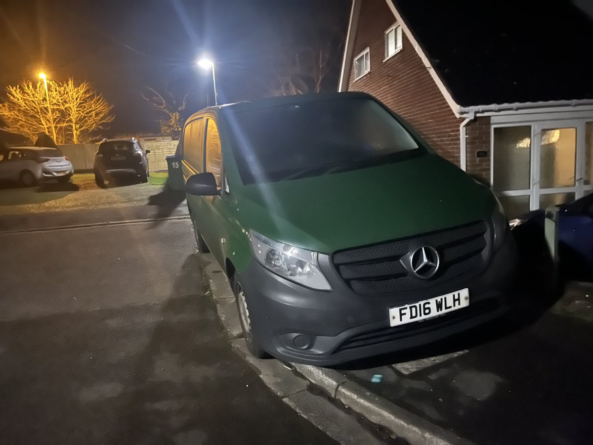 gee_pee_gee's tweet photo. ANPR system is designed to catch vehicles that do not comply with the Road Traffic Laws but it fails as we have a Van parked with no MOT and has been on the road for over 3 weeks without being detected - Not fit for purpose! https://t.co/KOkKZU4Evj