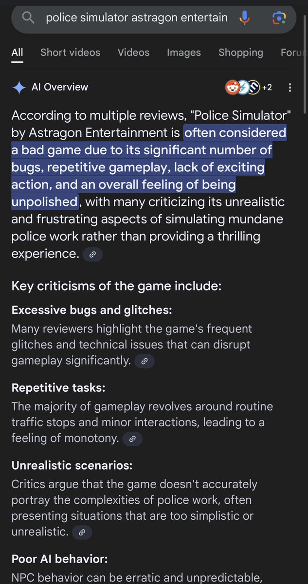 TaticalGent's tweet photo. @PolSimulator Thank goddess I don’t have to say it anymore. You have somehow taken a great idea and make it so poor that this is the results when I look up your game. It’s not wrong either, same thing the comments have been saying for a WHILE.. https://t.co/SIU54SGJAC