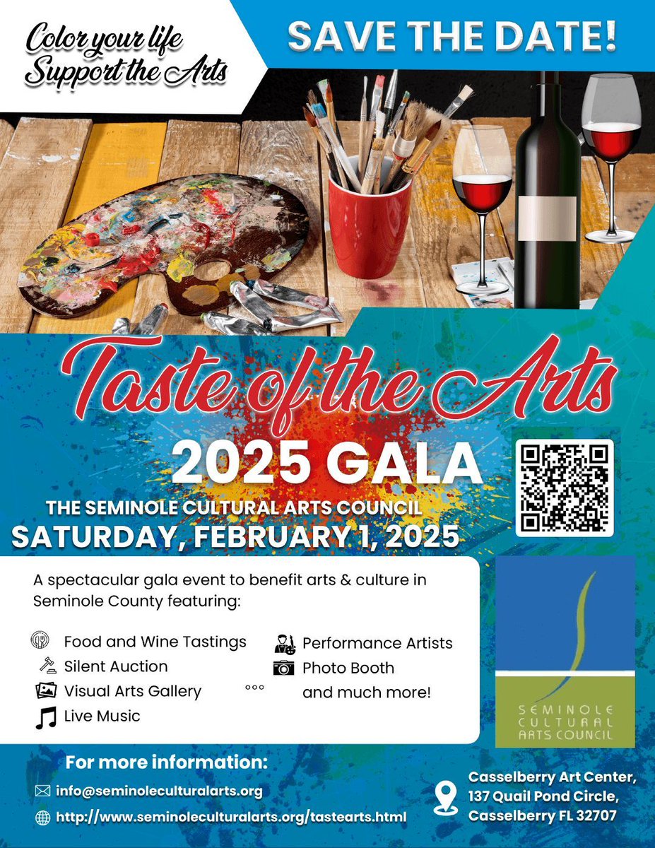 SeminoleCAC's tweet photo. One week from today you could be enjoying amazing food &amp; drinks while enjoying fantastic performances and winning amazing deals in the silent auction!  All of this and more at our Taste of Arts Gala on February 1st! Learn more and get your tickets at: https://t.co/5OarfG9xpL https://t.co/Ee9Lc2to8Y