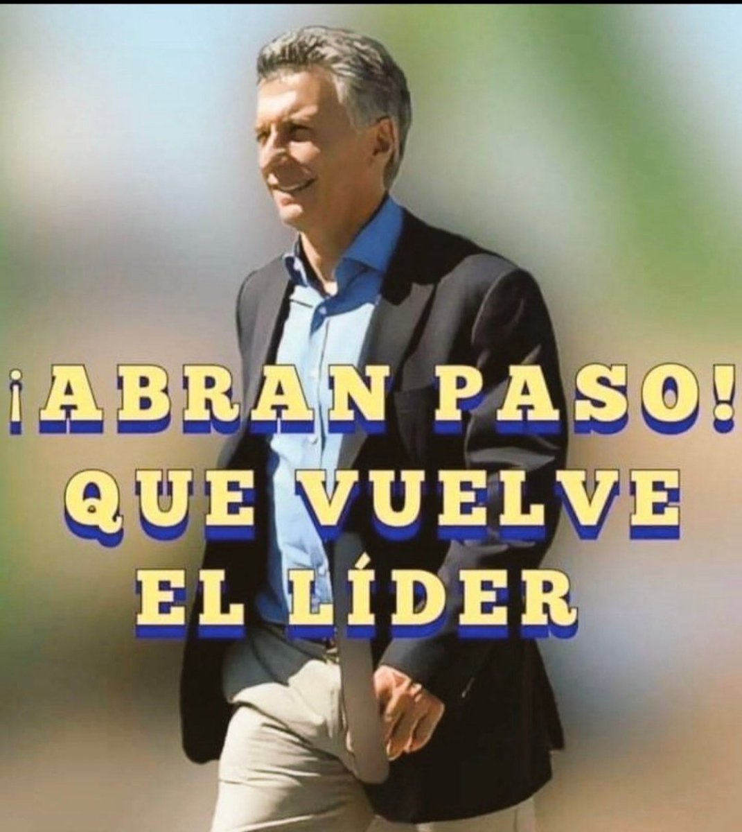 ejramol2014's tweet image. #PROsinFUSIONconLLA
#SEPARADOS
#PRO2025
#PRO2027
💛🇦🇷💛🇦🇷💛🇦🇷💛🇦🇷💛
@mauriciomacri