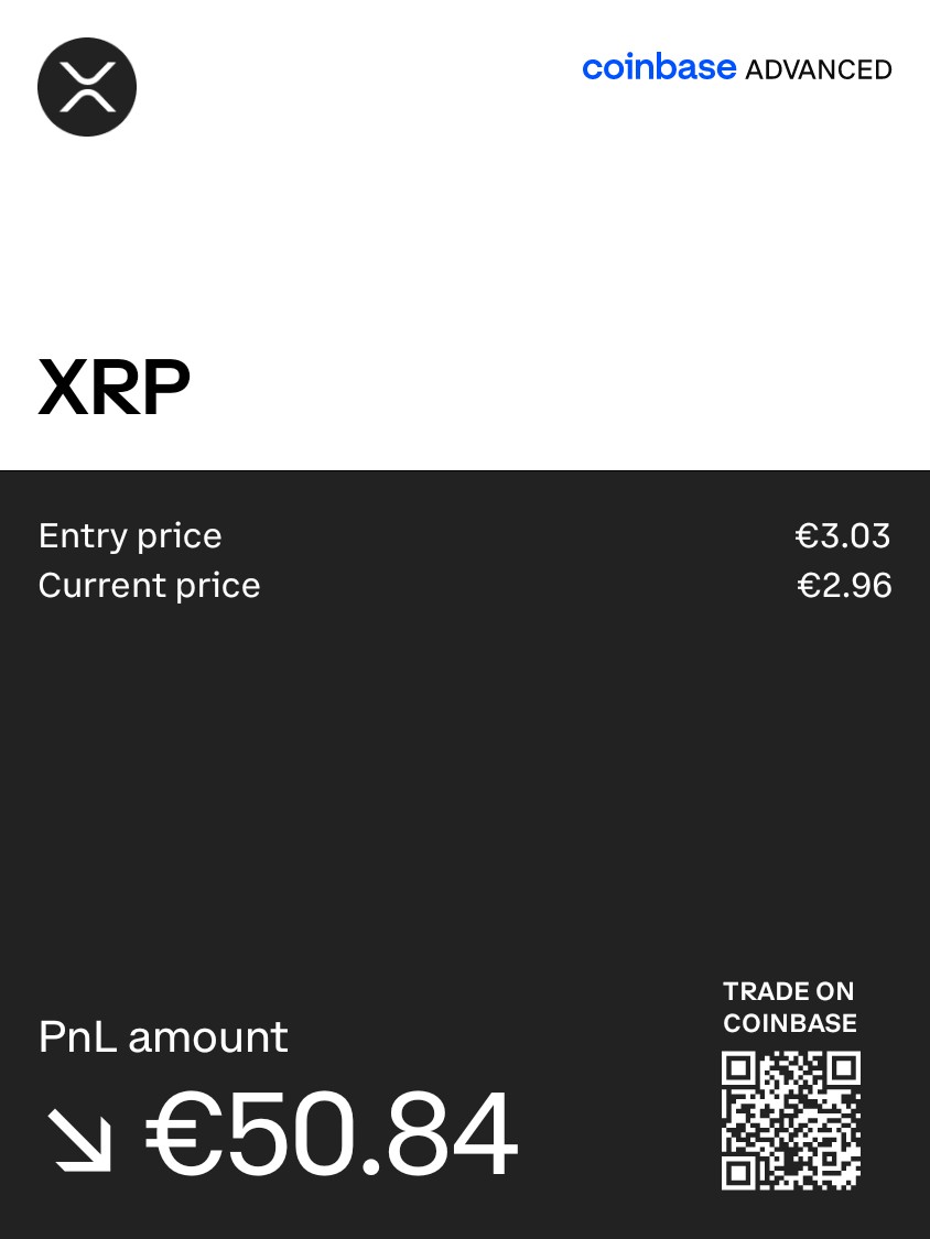 zenawiGh's tweet photo. Check out my XRP performance on @Coinbase Advanced. Trade over 550 crypto markets on @Coinbase Advanced now. Get started with my ref link: https://t.co/jMcaUY1wO3 https://t.co/d3B00u9rGk