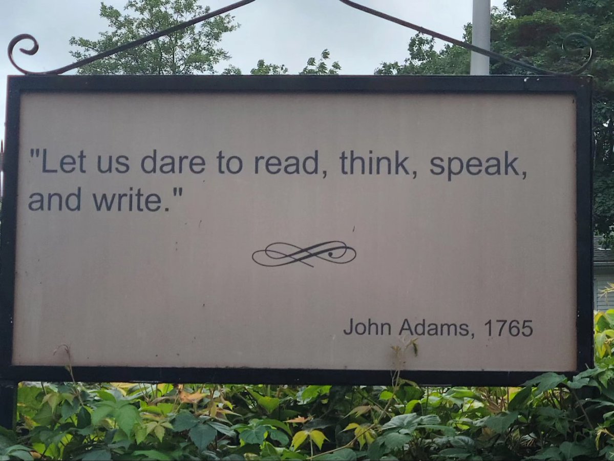 SalinaBBaker's tweet photo. Happy Saturday! Spotted at Peacefield, the home of John and Abigail Adams in Quincy, Massachusetts. My photo August 8, 2024. https://t.co/lr0bUxPILI