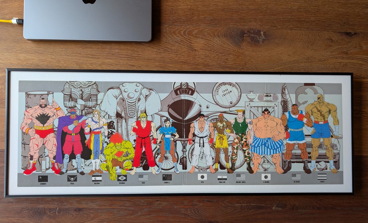 Fabien Sanglard (@fabynou) on Twitter photo Finally found the time to frame my Street Fighter II poster. WFYT <a href="/akiman7/">あきまんPLAMAX「GODZ ORDER」神翼騎士団</a> ? Finally found the time to frame my Street Fighter II poster. WFYT <a href="/akiman7/">あきまんPLAMAX「GODZ ORDER」神翼騎士団</a> ?