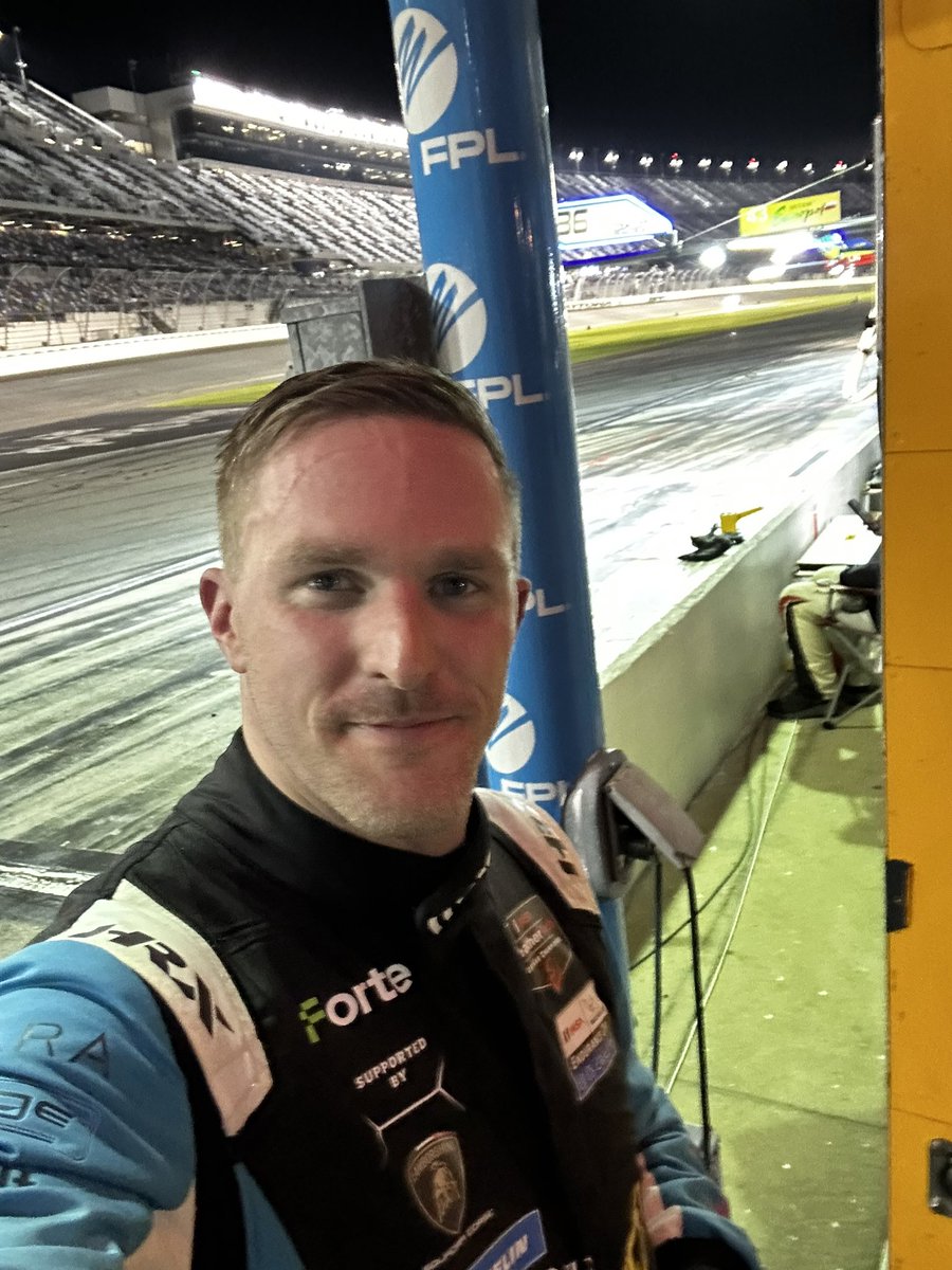 pkligerman's tweet photo. First stints at #Rolex24 complete. Led a few laps! 

Ended up in absolute battle royale with a few GT3 pros - that was crazy. Had a little contact but we are all good! 

Lots to learn, but I’m getting there https://t.co/ZznPWZ83YR