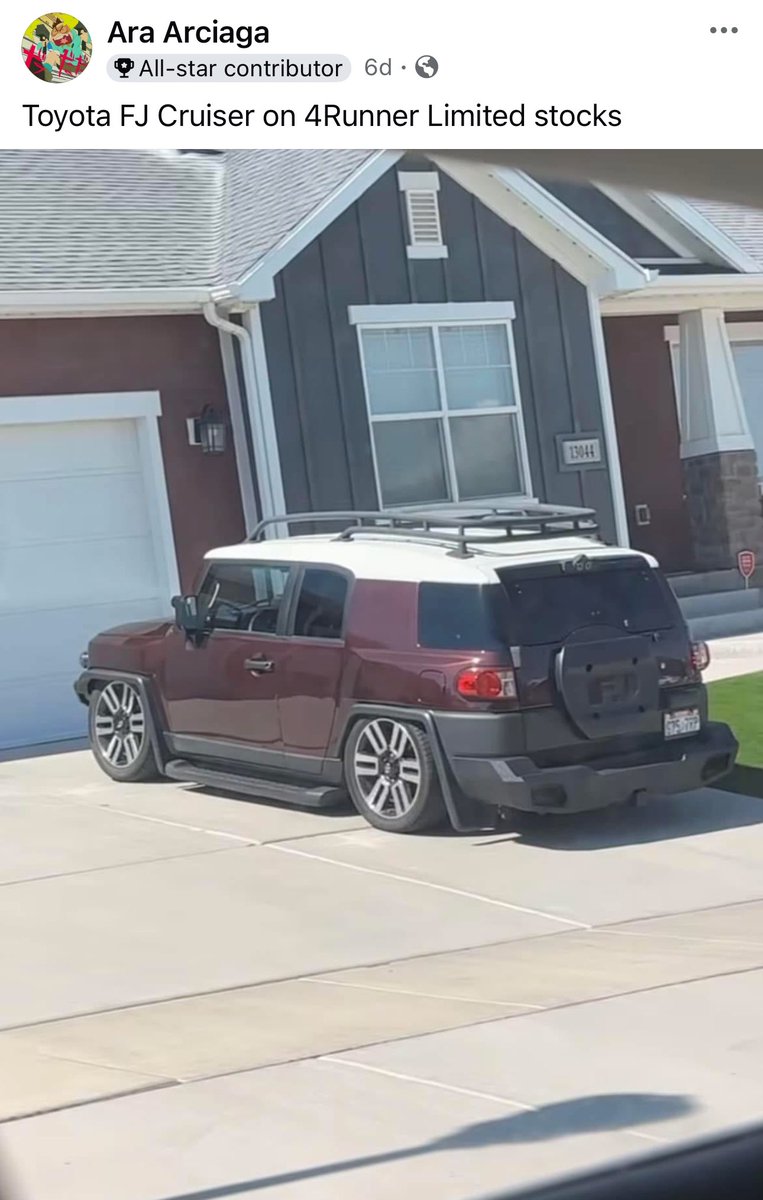 horsepower's tweet photo. I don’t think I have ever seen a slammed FJ before https://t.co/ntFjamgsS5