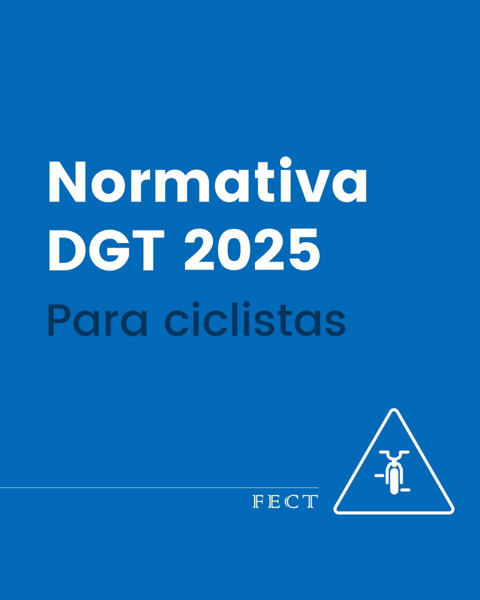 🚴‍♂️  DGT 2025 para ciclistas: adelantamientos más seguros 🚗➡️🚴, distancia mínima 📏 y uso de casco 🦺. 🚨 ¡Seguridad para todos!
#federacioncicloturismo #CiclismoSeguro #DGT2025 #SeguridadVial #fect #cicloturismo #cicloturismoseguro