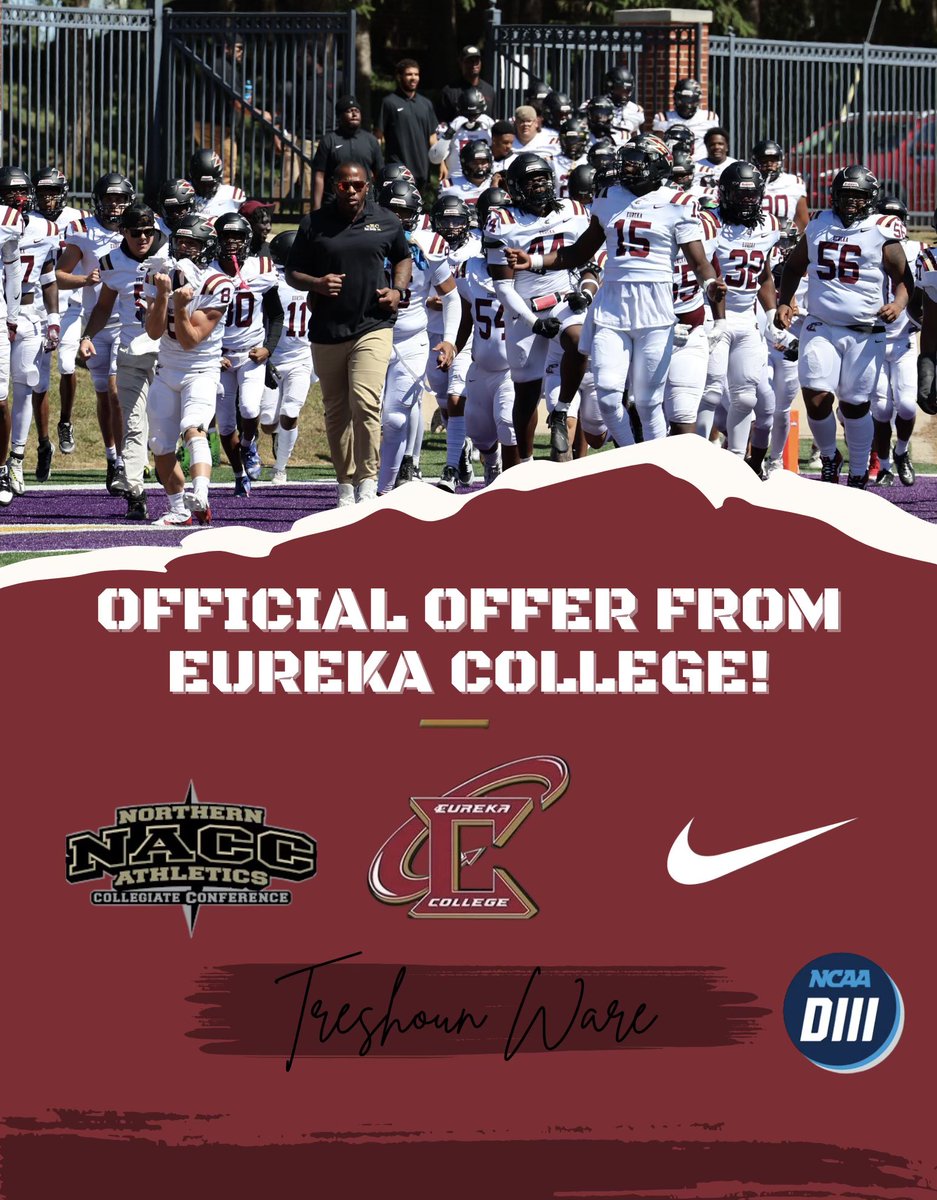 Treshoun Ware (@tre_way1) on Twitter photo After a conversation with <a href="/Coach_Ramces/">Coach Ramces</a> I am blessed to receive an offer from Eureka College <a href="/starks94/">Coach Starks</a> After a conversation with <a href="/Coach_Ramces/">Coach Ramces</a> I am blessed to receive an offer from Eureka College <a href="/starks94/">Coach Starks</a>
