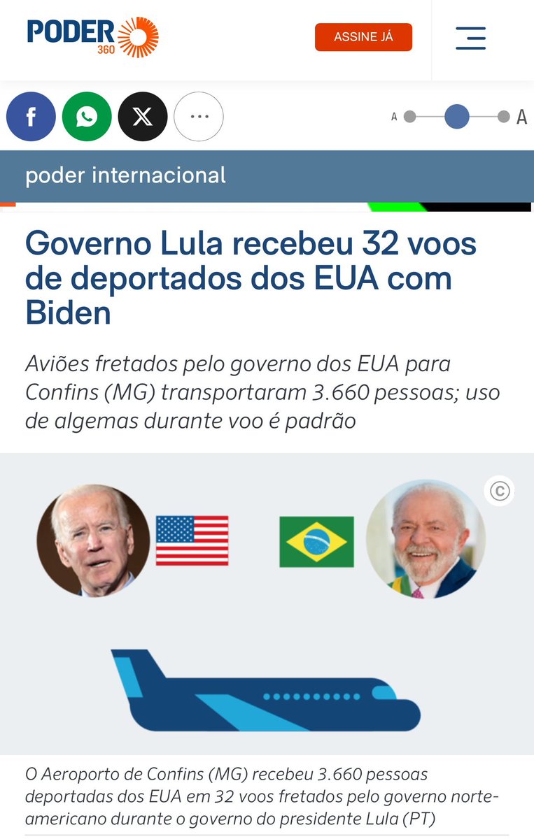 🇺🇸Biden deportou 3.660 brasileiros, mandou 32 voos lotados para Lula, que nunca abriu a boca para reclamar.
Mais de um avião por mês entre 2023 e 2024.