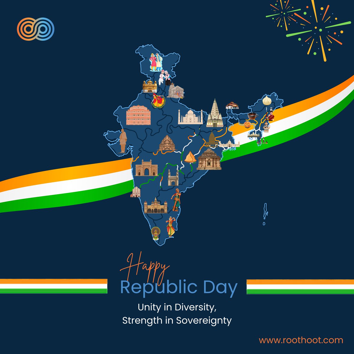 roothootco's tweet photo. Celebrating Unity in Diversity ๐ฎ๐ณ
This Republic Day, letโs honor Indiaโs rich heritage, culture, and traditions that unite us as one nation.
Happy Republic Day!
#RepublicDay #UnityInDiversity #India #Roothoot https://t.co/kA1Ukx7Ecz