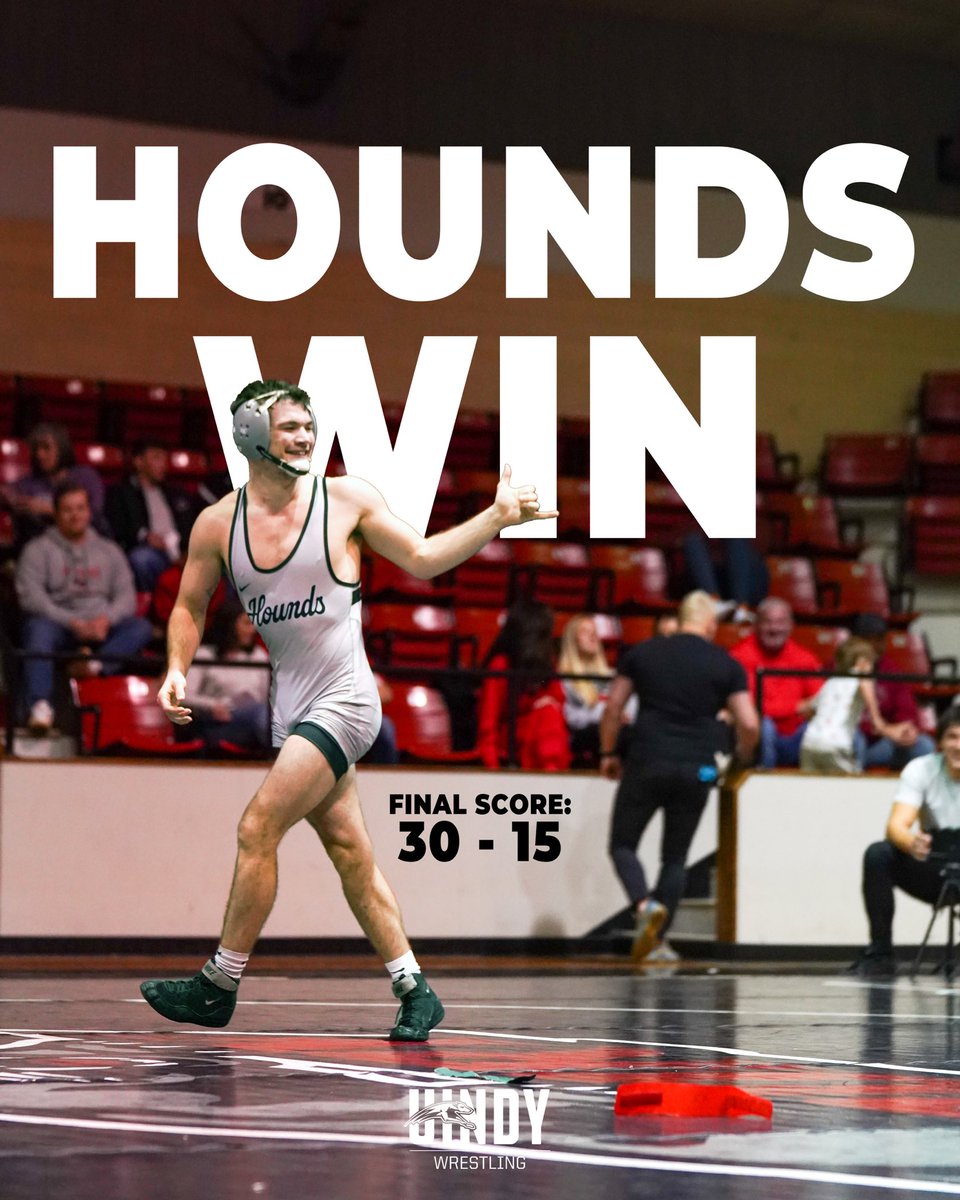 Hound &gt; Panther 👏

UIndy takes the in conference win over Drury. 🐾

#HoundsWrestling || #OffTheChain⛓️‍💥