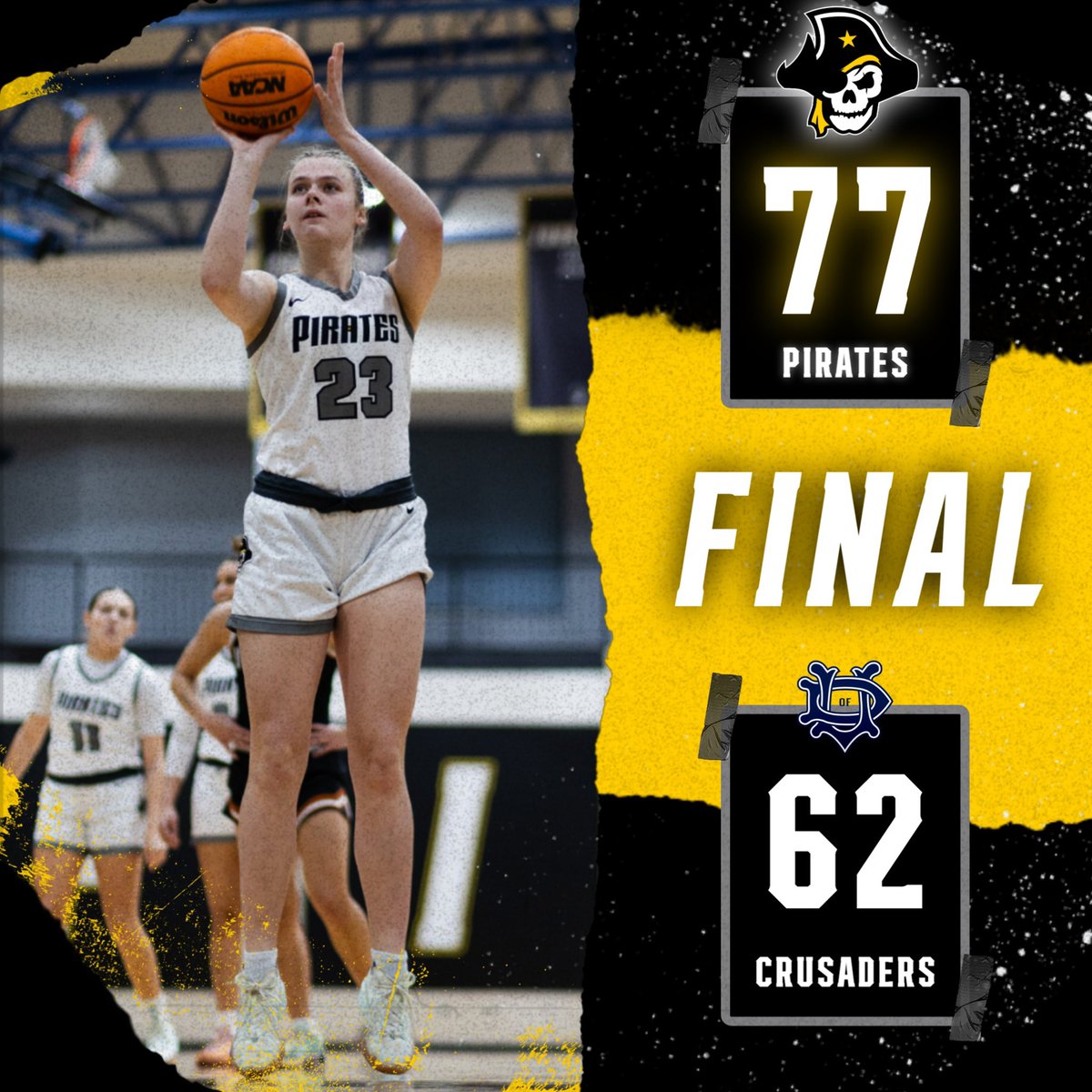 Southwestern Pirates (@supirates) on Twitter photo Back 2 Back WINS on the road!🏀<a href="/SUPiratesWBB/">Southwestern Women’s Basketball</a>
The Pirates sweep the weekend clinching another win, defeating University of Dallas 77-62🧹🏴☠️ Back 2 Back WINS on the road!🏀<a href="/SUPiratesWBB/">Southwestern Women’s Basketball</a>
The Pirates sweep the weekend clinching another win, defeating University of Dallas 77-62🧹🏴☠️