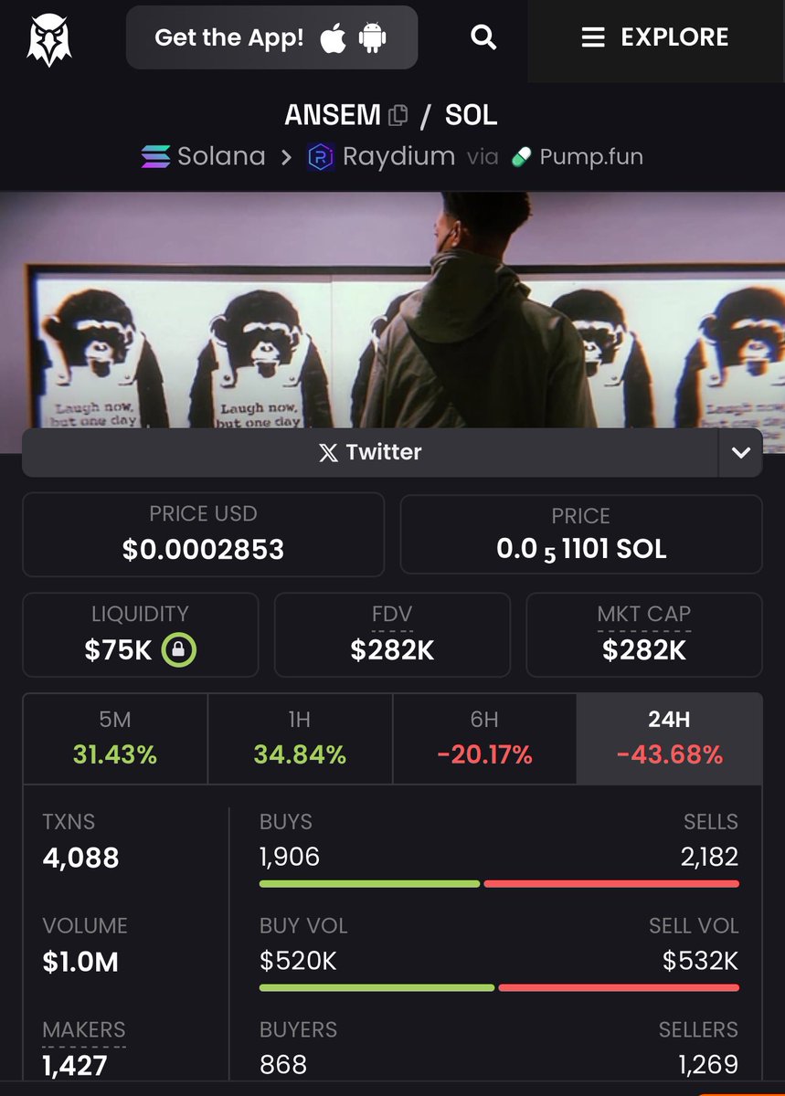 bignanrok's tweet photo. I don’t aped $LYNK
Its done already

Just aped $ANSEM

Don't Know Much About $LYNK But $ANSEM Should Be The Next Runner

70% Supply Sent To Ansem

GriCX5hBCnR8cv1HmB33HvntSQPqGdNVkBBvJXozpump https://t.co/LiVdtFHs8O