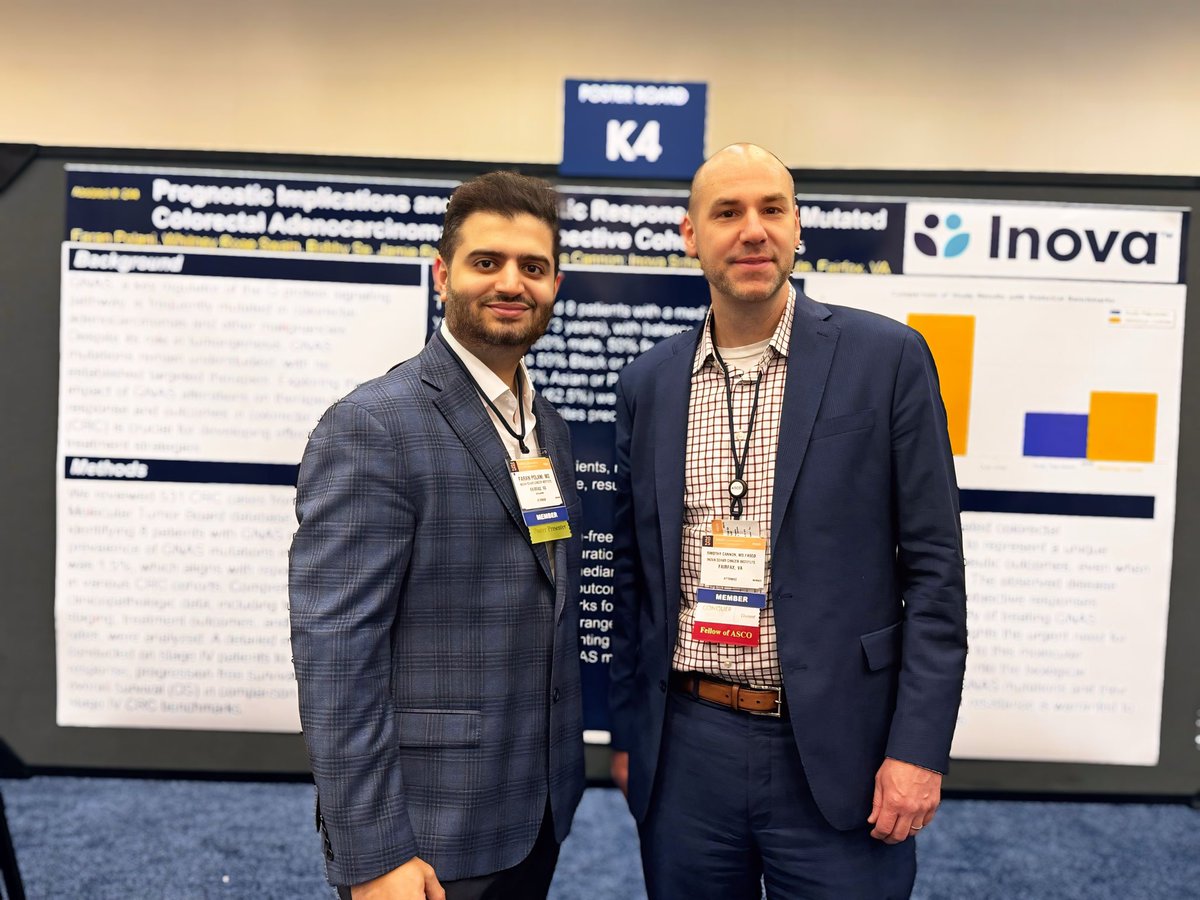 polanimd's tweet photo. Excited to present our research at #ASCOGI2025! We explored therapeutic challenges and outcomes in a unique biomarker-defined colorectal cancer population with GNAS mutations.  

Stay tuned—as we continue to explore outcomes for this distinct group. @InovaSchar https://t.co/LraA1c1u25