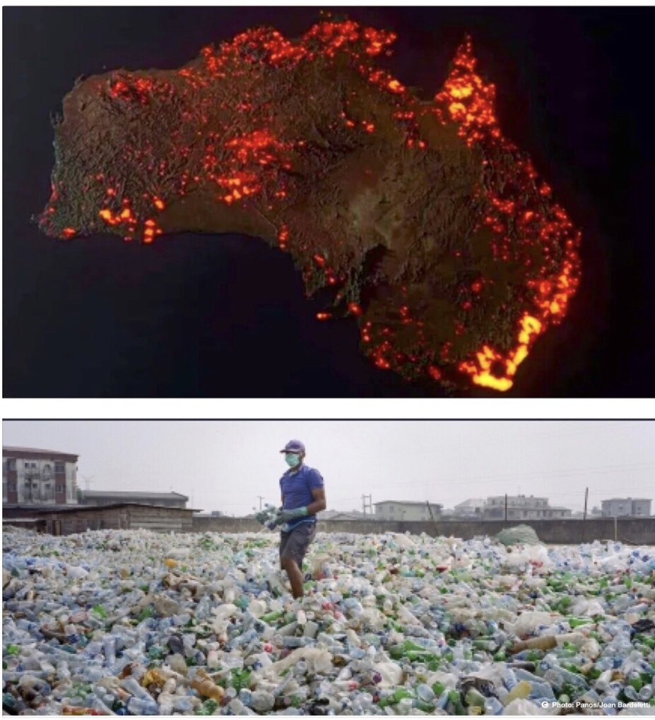 AJPendleton2's tweet image. PAPER OR PLASTIC? It was only 25 years ago that the “Educated Elite” shamed us into choosing PLASTIC vs PAPER. As millions of acres burn and plastic is now ubiquitous, how is that working? (Below is Australia’s last BURN and plastics being found in the deepest part of oceans)