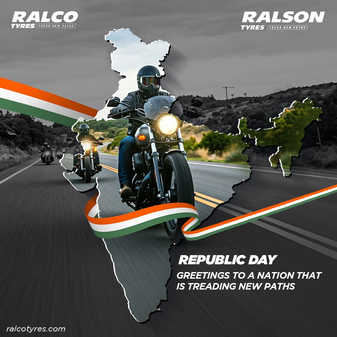 ralsonindia's tweet photo. Crafted for the roads that run deep in our soul. HAPPY REPUBLIC DAY from Ralco Tyres—designed to conquer every stretch of India with unmatched strength and resilience.
#RalcoTyres #Ralco #HappyRepublicDay #RepublicDay2025 https://t.co/tc5ryj2hzN