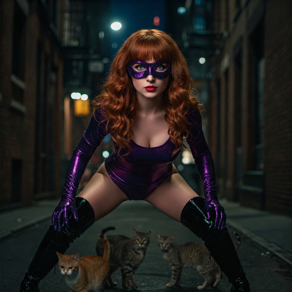 Cat Girl. 
#superheroines #superheroinesinperil 
#SuperheroineSaturday 
#cyndiwilde