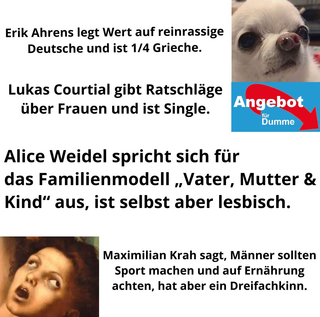 antifaschaktiv's tweet photo. Wer in der AfD ist eigentlich kein wandelnder Widerspruch? 🤔 https://t.co/XDD82Gz39X