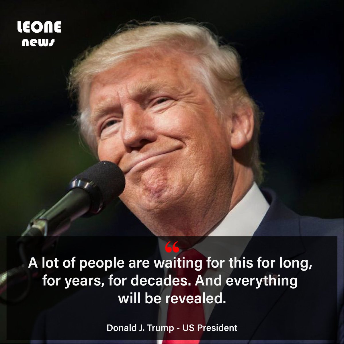 leone_news_'s tweet photo. What #Trump said to #America about the decision he made about the #classifed files was a message of #Hope which was received with a mixture of reactions. https://t.co/hQ34mJVa1a