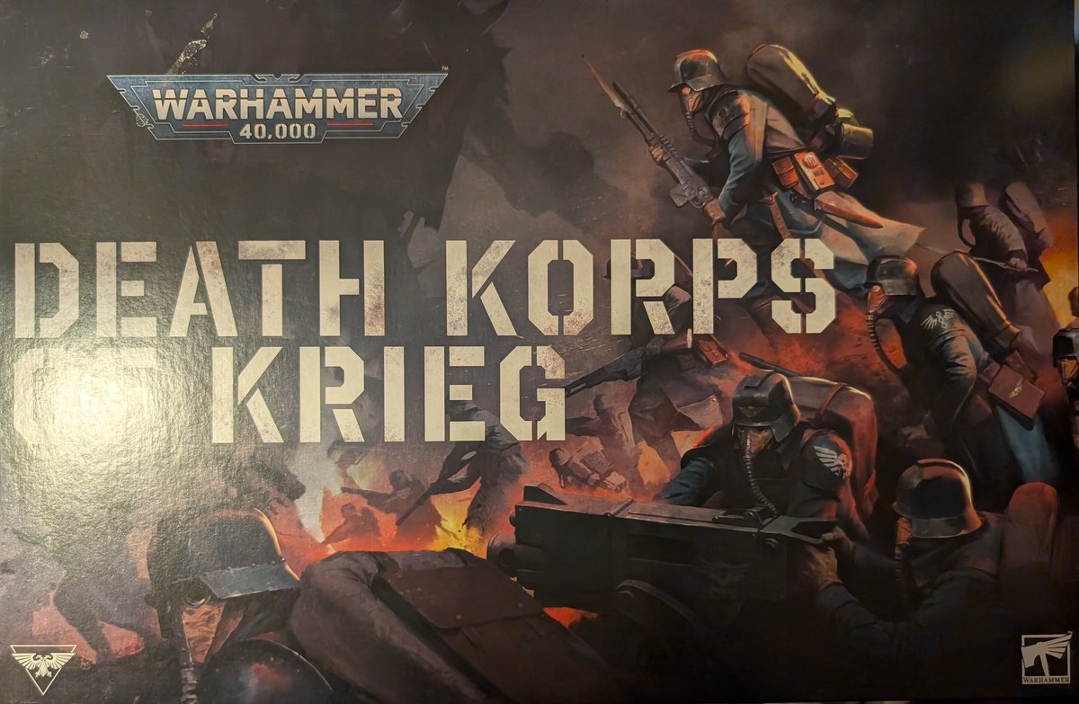 YCooperY_'s tweet photo. The #DeathKorps have arrived! I have no interest in playing #AstraMilitarum, BUT the #Kriegsman are just too damn cool 😅
•
#warhammer #warhammer40k #deathkorpsofkrieg #armybox #miniatures #wargaming #tabletopgames #tabletopwargaming #emperialguard https://t.co/uCNDfvsMsw