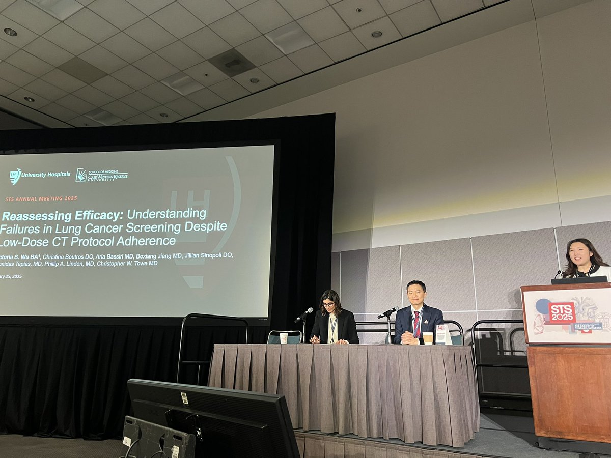 Christina S Boutros (@csboutros) on Twitter photo So proud of <a href="/VictoriaSWu_/">Victoria Wu, MD</a> on her awesome oral presentation at STS! She tackled an important topic in lung cancer screening and showed us that one size doesn’t fit all when it comes to lung cancer screening! #STS2025 <a href="/STS_CTsurgery/">The Society of Thoracic Surgeons</a> <a href="/WomenInThoracic/">WomenInThoracicSurg</a> So proud of <a href="/VictoriaSWu_/">Victoria Wu, MD</a> on her awesome oral presentation at STS! She tackled an important topic in lung cancer screening and showed us that one size doesn’t fit all when it comes to lung cancer screening! #STS2025 <a href="/STS_CTsurgery/">The Society of Thoracic Surgeons</a> <a href="/WomenInThoracic/">WomenInThoracicSurg</a>