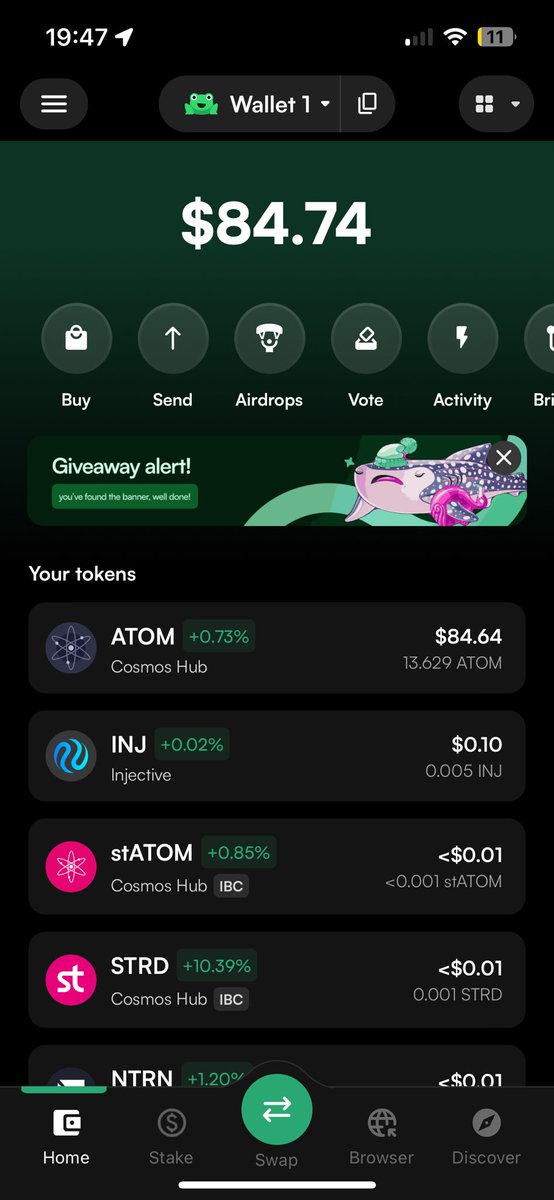 ChrisJ_pbjt's tweet photo. @leap_wallet @WhaleSharkNFTs @union_build https://t.co/ugAt3C99ED