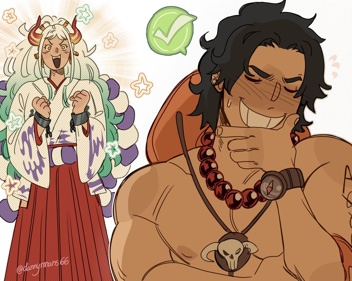 Yamato and Ace shenanigans #ONEPIECE