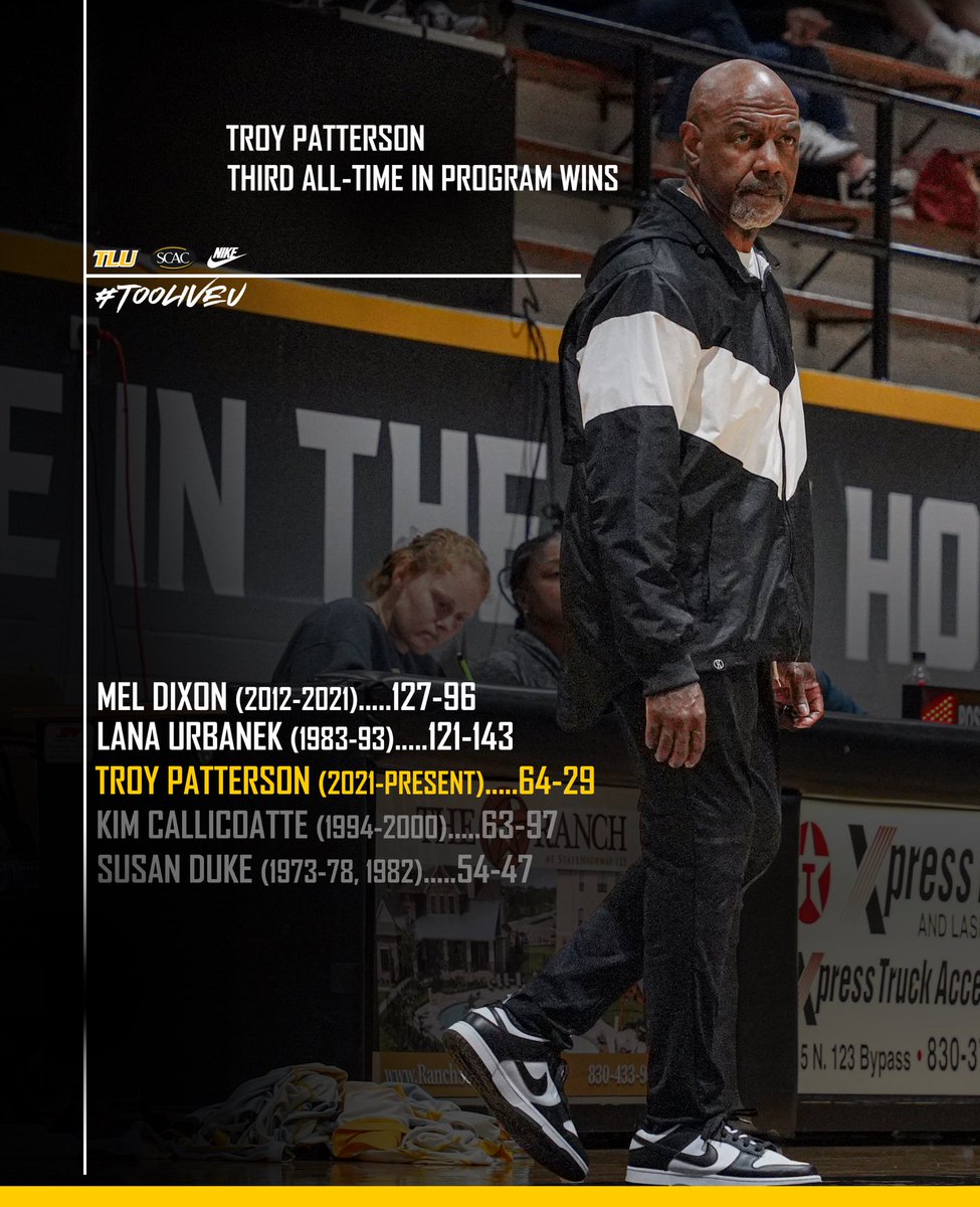 𝐌𝐨𝐯𝐢𝐧𝐠 𝐨𝐧 𝐮𝐩 📈

With tonight’s win, Coach Patterson moved into third in program history in all-time wins!

#TooLiveU | #PupsUp